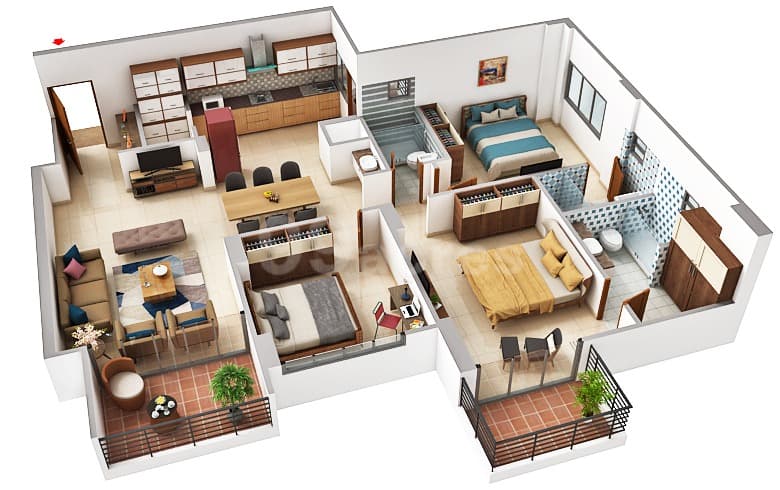 Floor Plan 1 - Adani Embrace