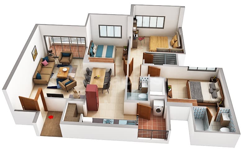 Floor Plan 3 - Adani Embrace