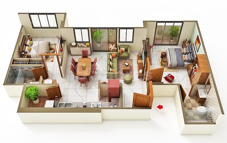 Floor Plan 2 - Reneev Life In Blue