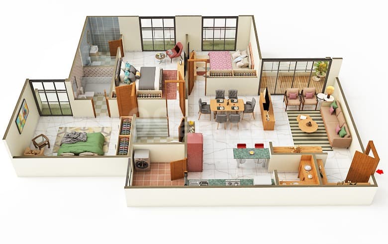 Floor Plan 4 - Rajshree Regalia