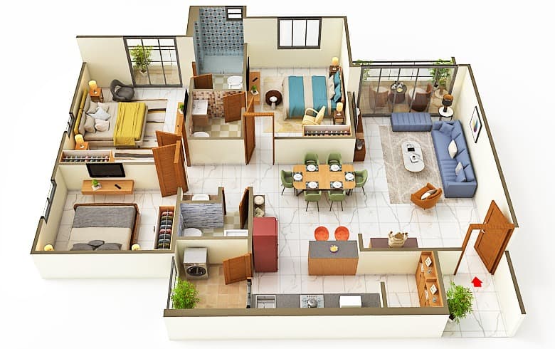 Floor Plan 1 - Swastik Reva