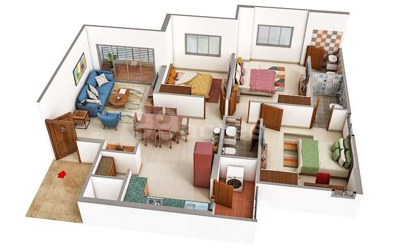 Floor Plan 3 - Archway by Adani Realty