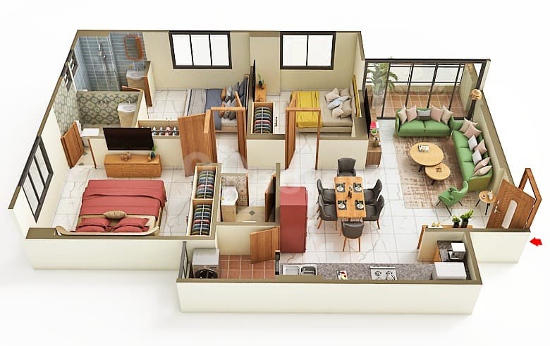 Floor Plan 1 - Maruti Shantam