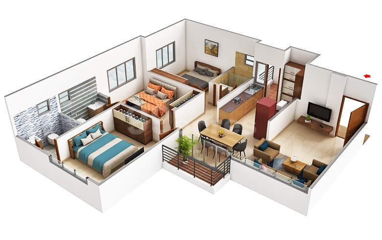 Floor Plan 1 - Vivaan Orbit