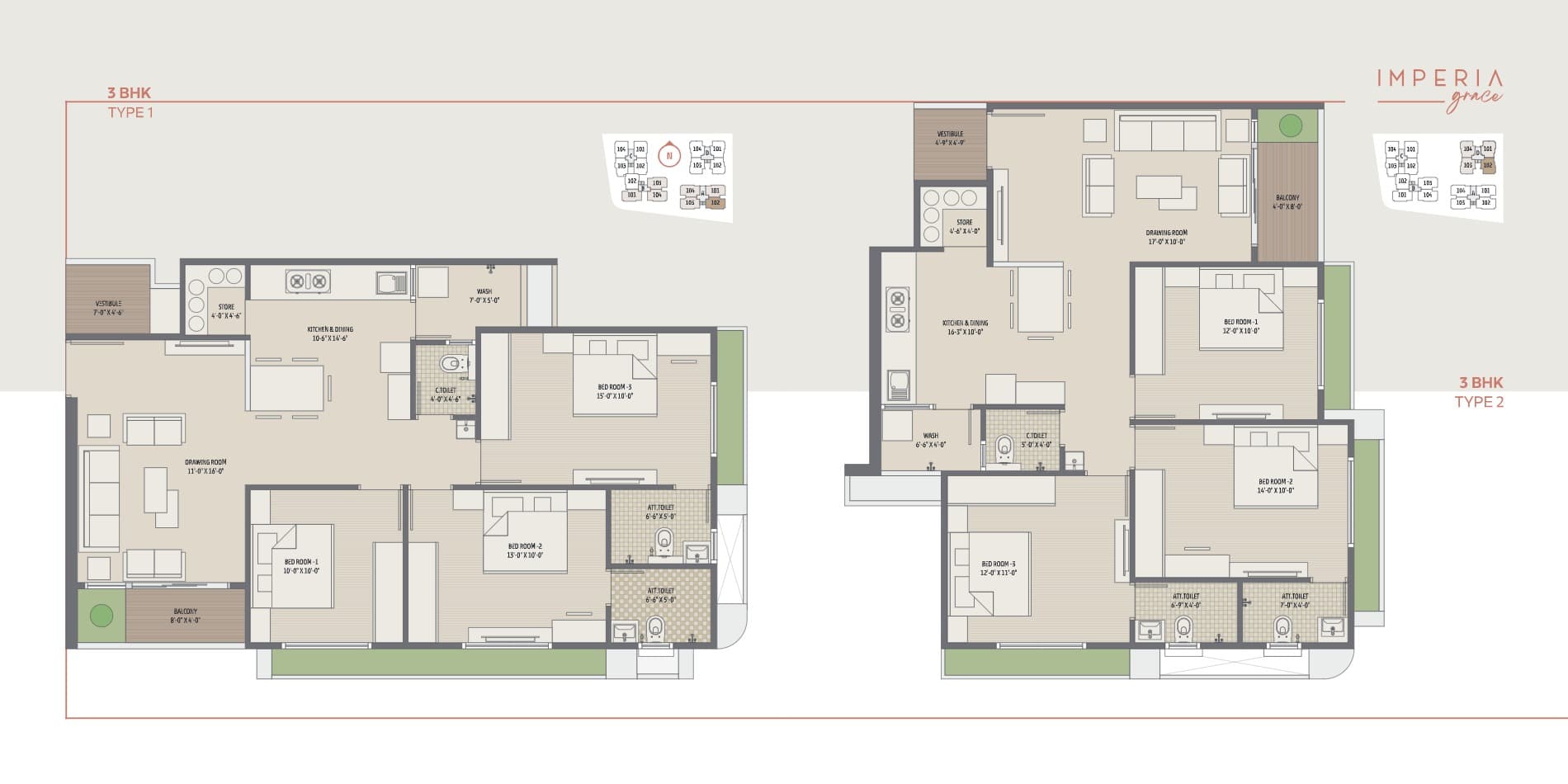 Floor Plan 1 - Imperia Grace