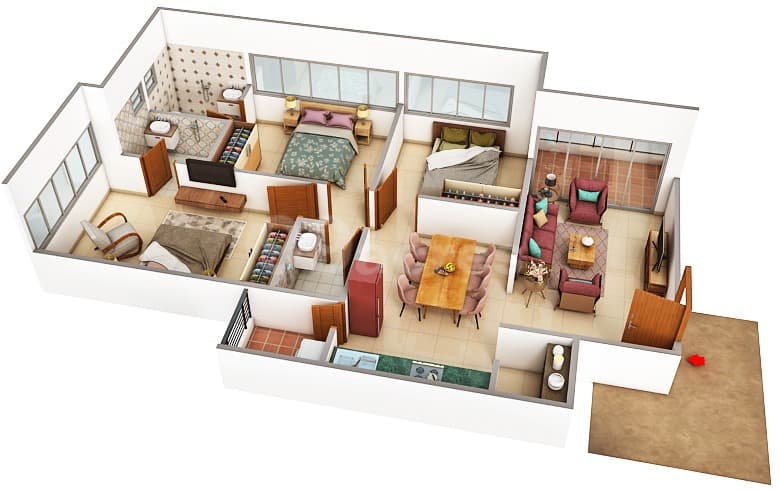 Floor Plan 1 - Suhaal Serenity