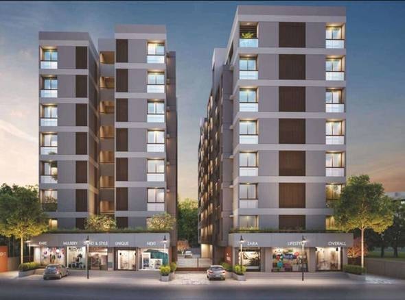 2 BHK Flat for Rent in Waghodia Road, Vadodara - exterior view in Vadodara