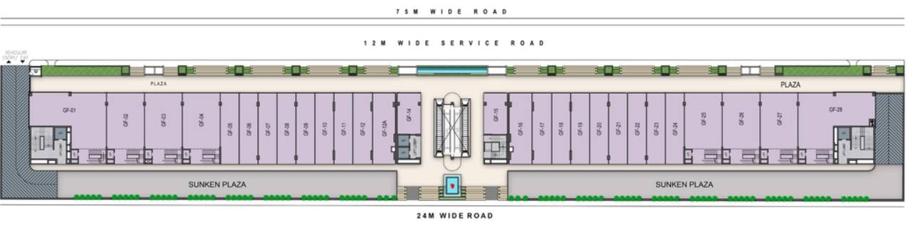 Westway Central 50 - detail view in Noida