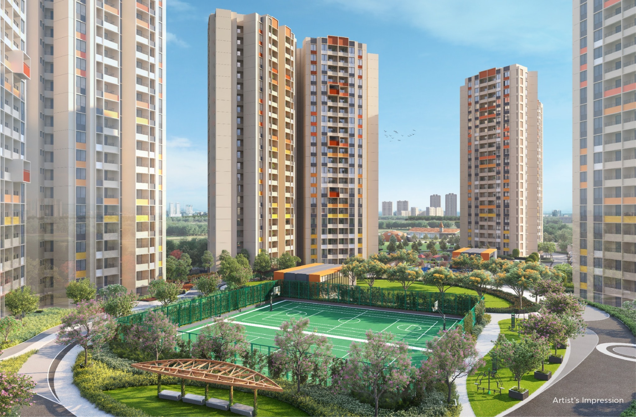 Shapoorji Joyville Hadapsar Annexe - side view in Pune