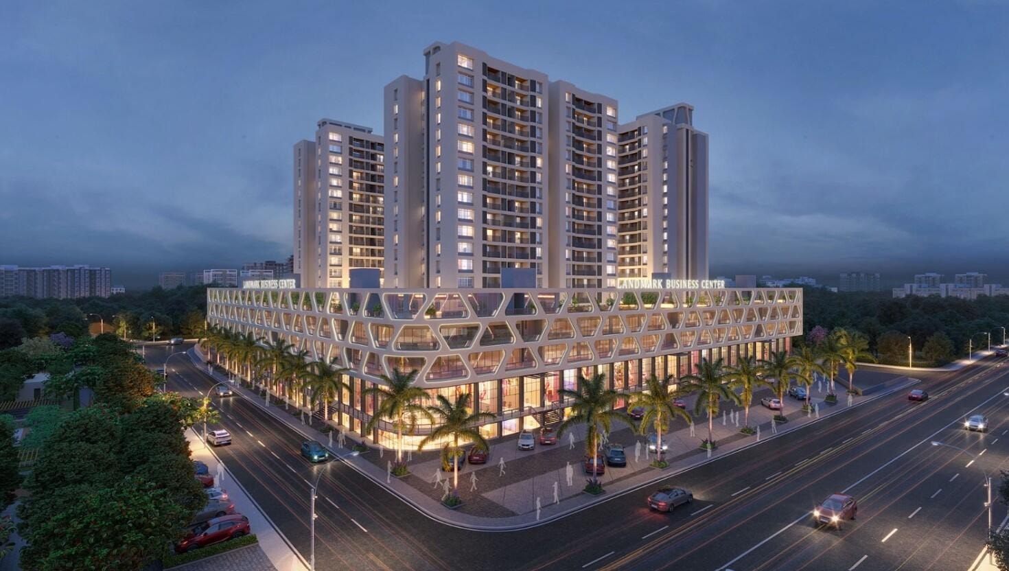 Kangralkar Landmark Towers - exterior view in Satara