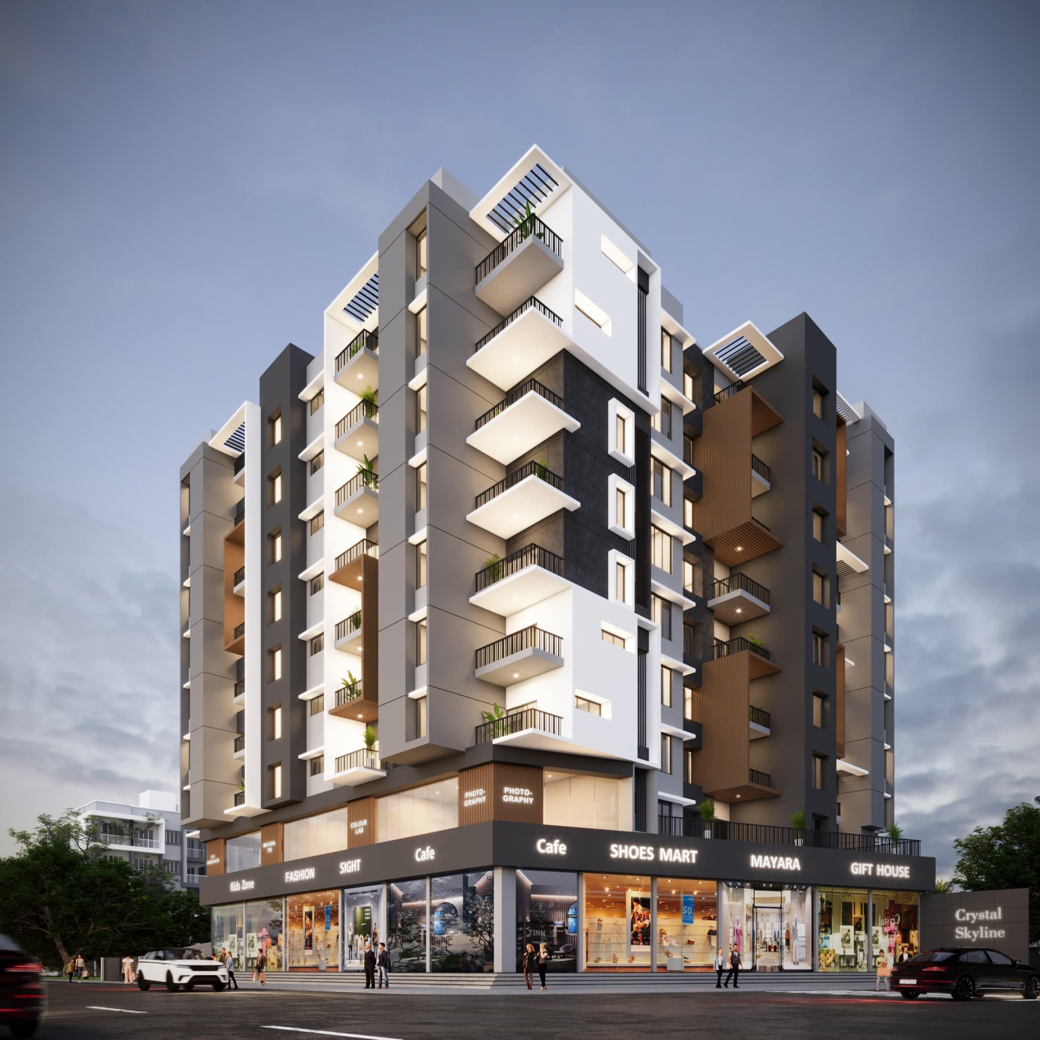 Apartment New Project in Kalamba, kolhapur - Angle Crystal Skyline