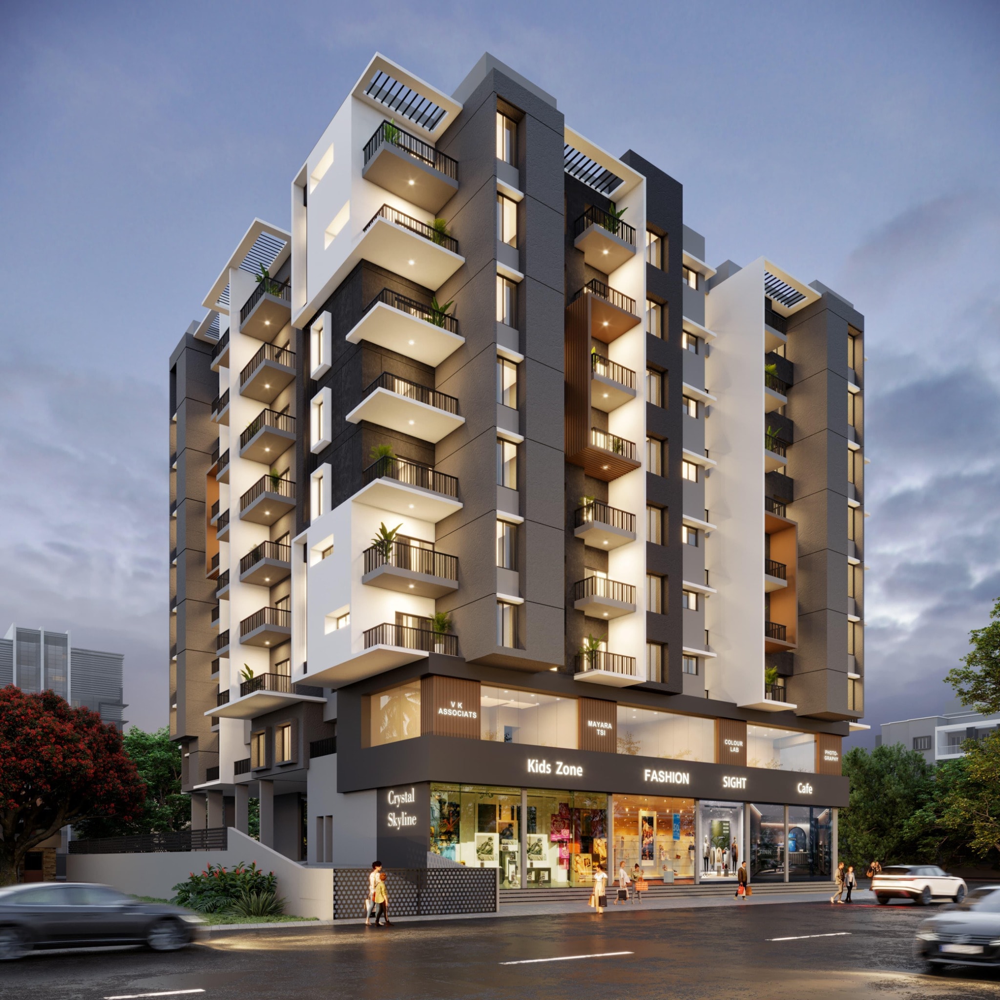 Angle Crystal Skyline - exterior view in kolhapur