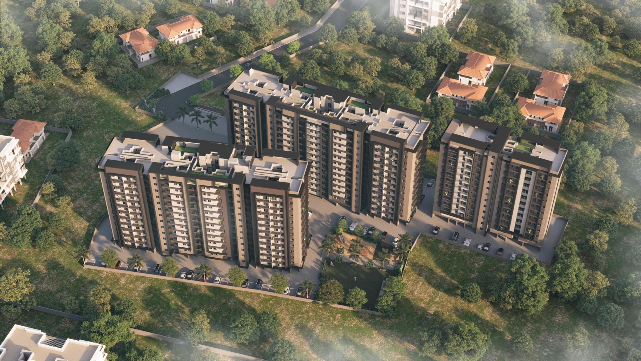Siddhivinayak Gateway Residencies - side view in kolhapur