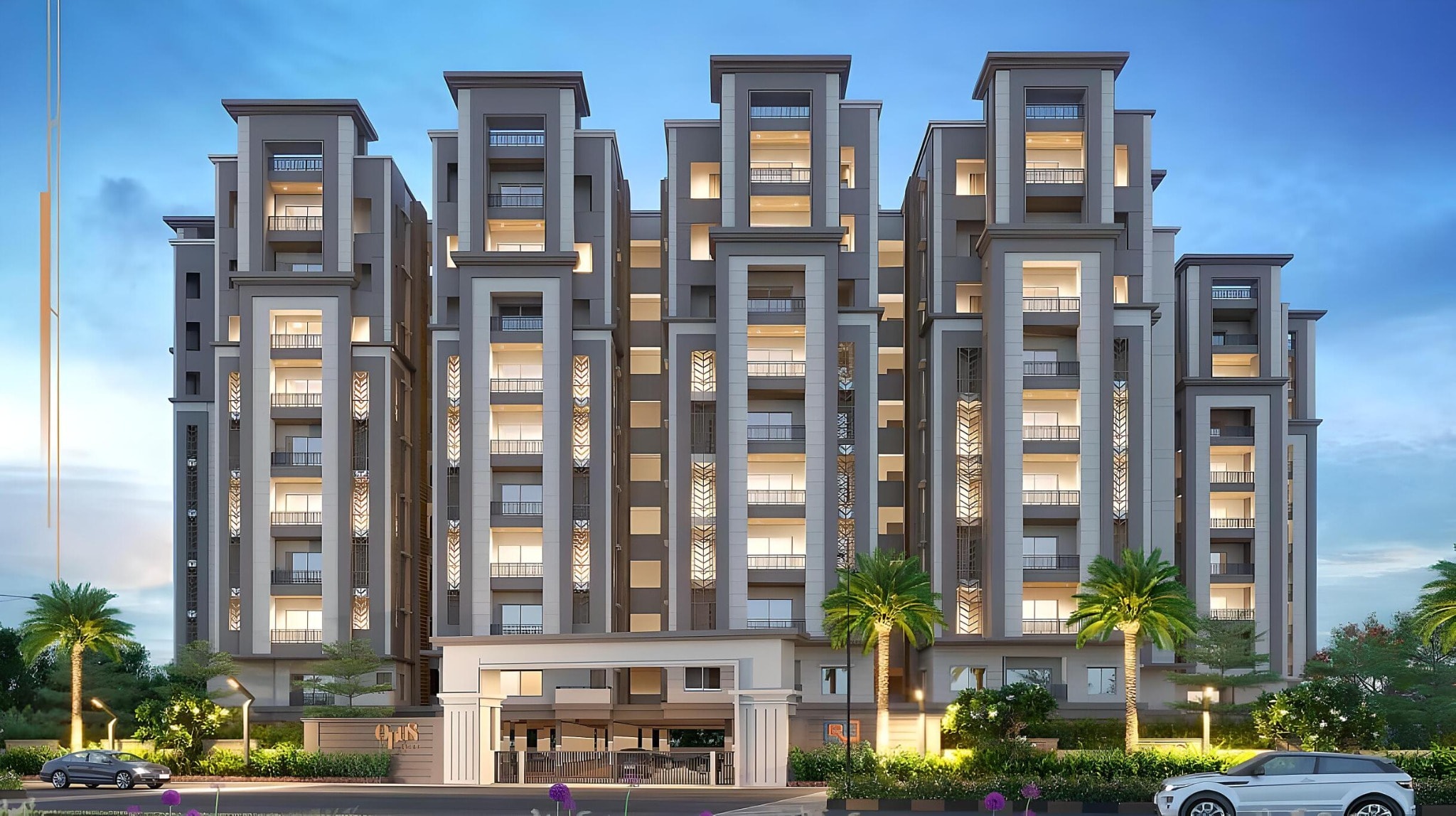 R K Opus Skies - detail view in Tirupati