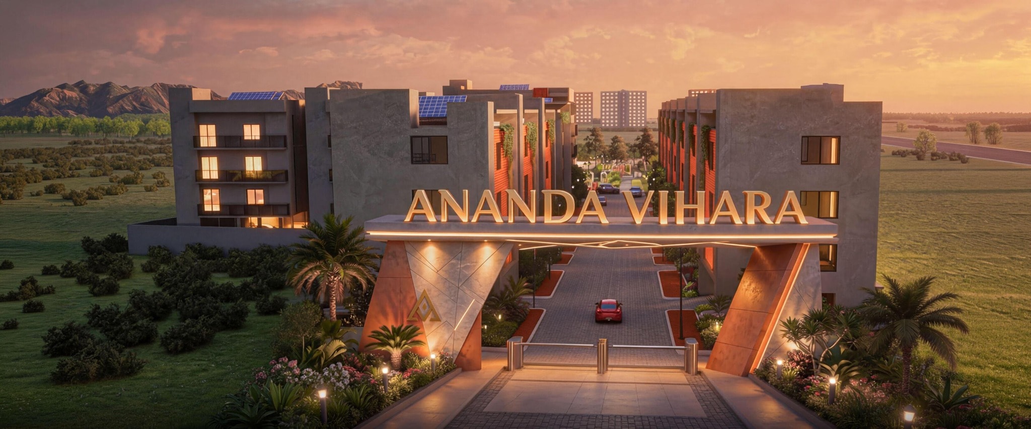 Ananda Vihara - side view in Tirupati
