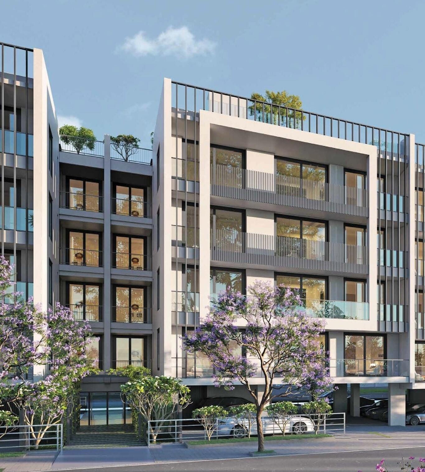 Windsong Residences - side view in Panchkula