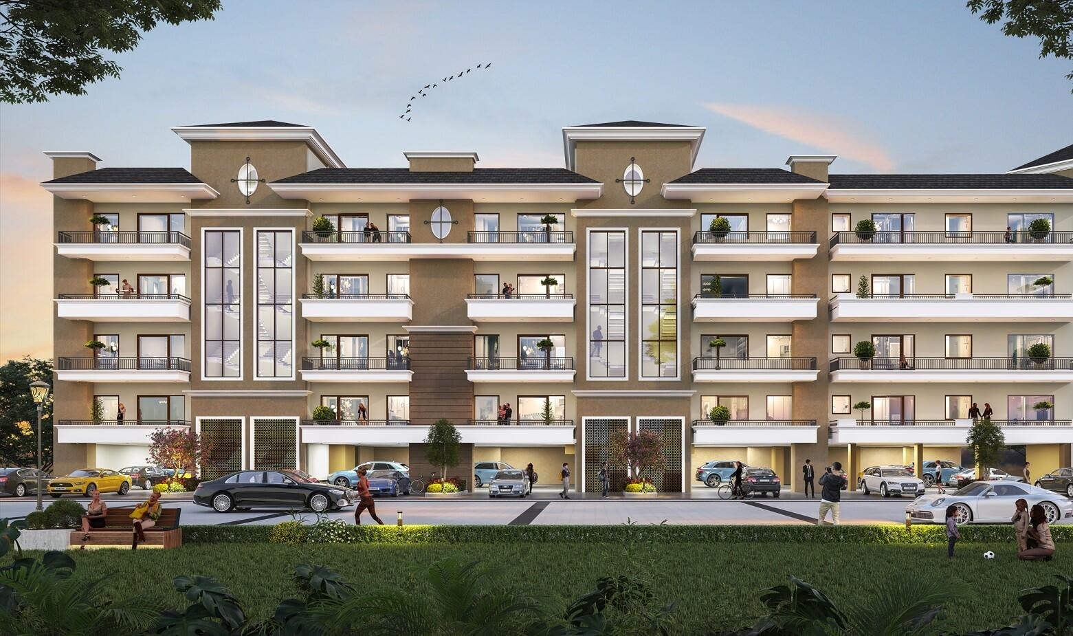 Mahira Greens 2 - detail view in Ambala