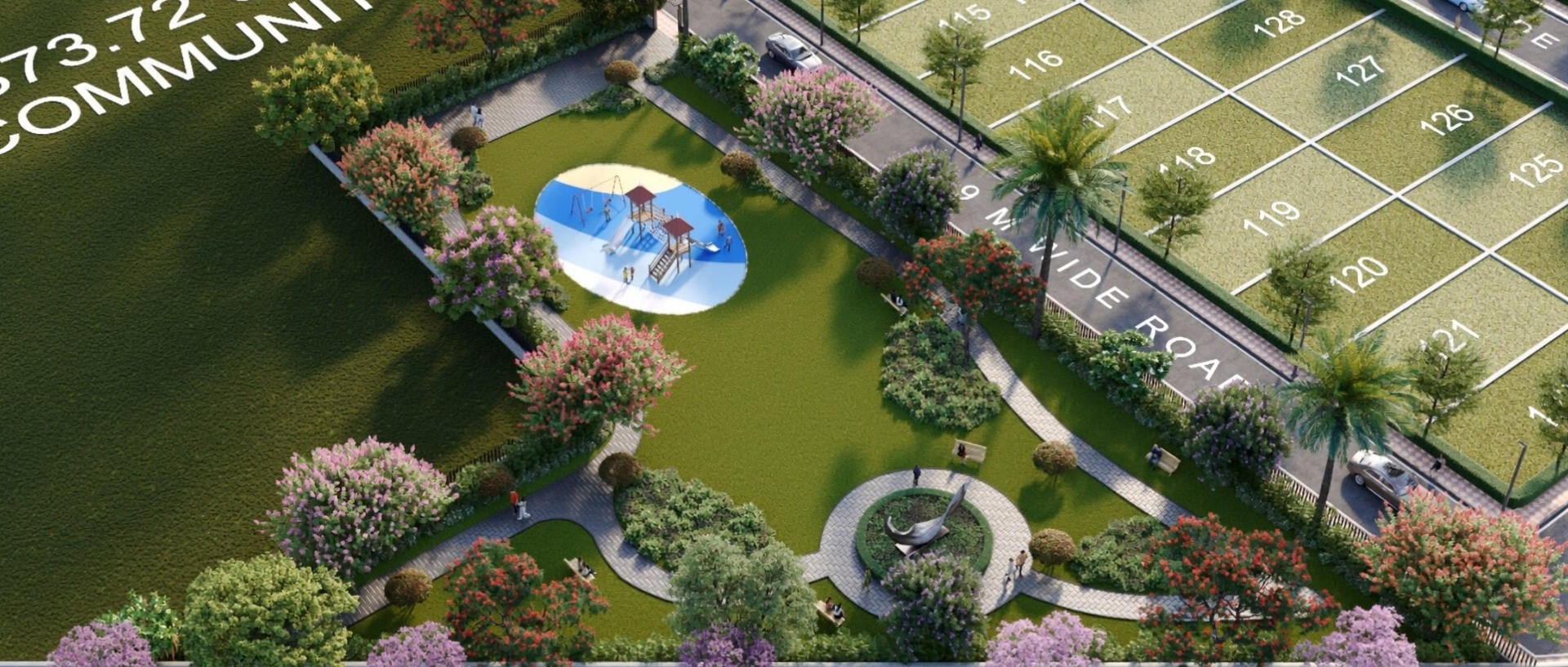 Rajdarbar Green Valley - detail view in Karnal