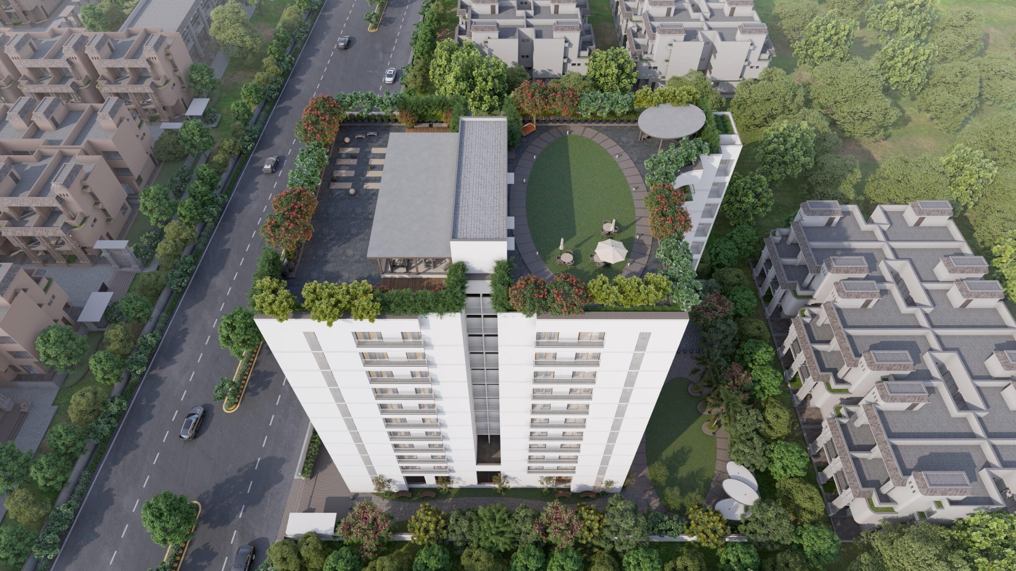 Parkview H9 - 4 BHK apartment for buy-new in Ambli, Ahmedabad - main view