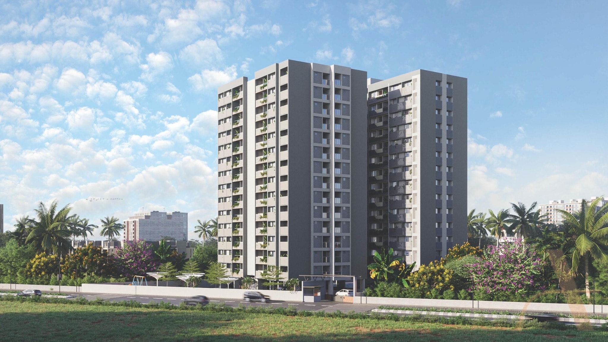 Addor Arise - 3 BHK apartment for buy-new in Ambli, Ahmedabad - main view