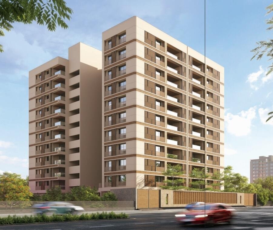 Shakti Essence 171 - 3 BHK apartment for buy-new in Satellite, Ahmedabad - main view