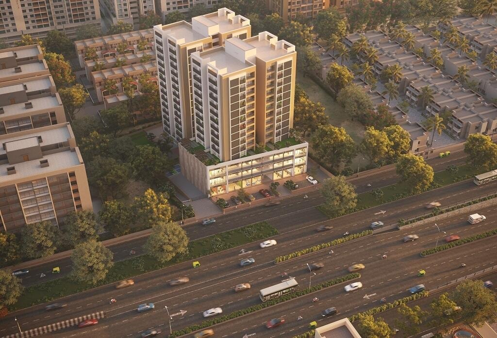 Vandematram Sky 100 - apartment for buy-new in Thaltej, Ahmedabad - main view