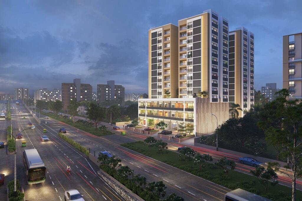 Vandematram Sky 100 - exterior view in Ahmedabad
