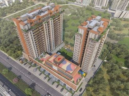 The Balcony By Kaavyaratna - 3 BHK apartment for buy-new in Randesan, Gandhinagar - main view