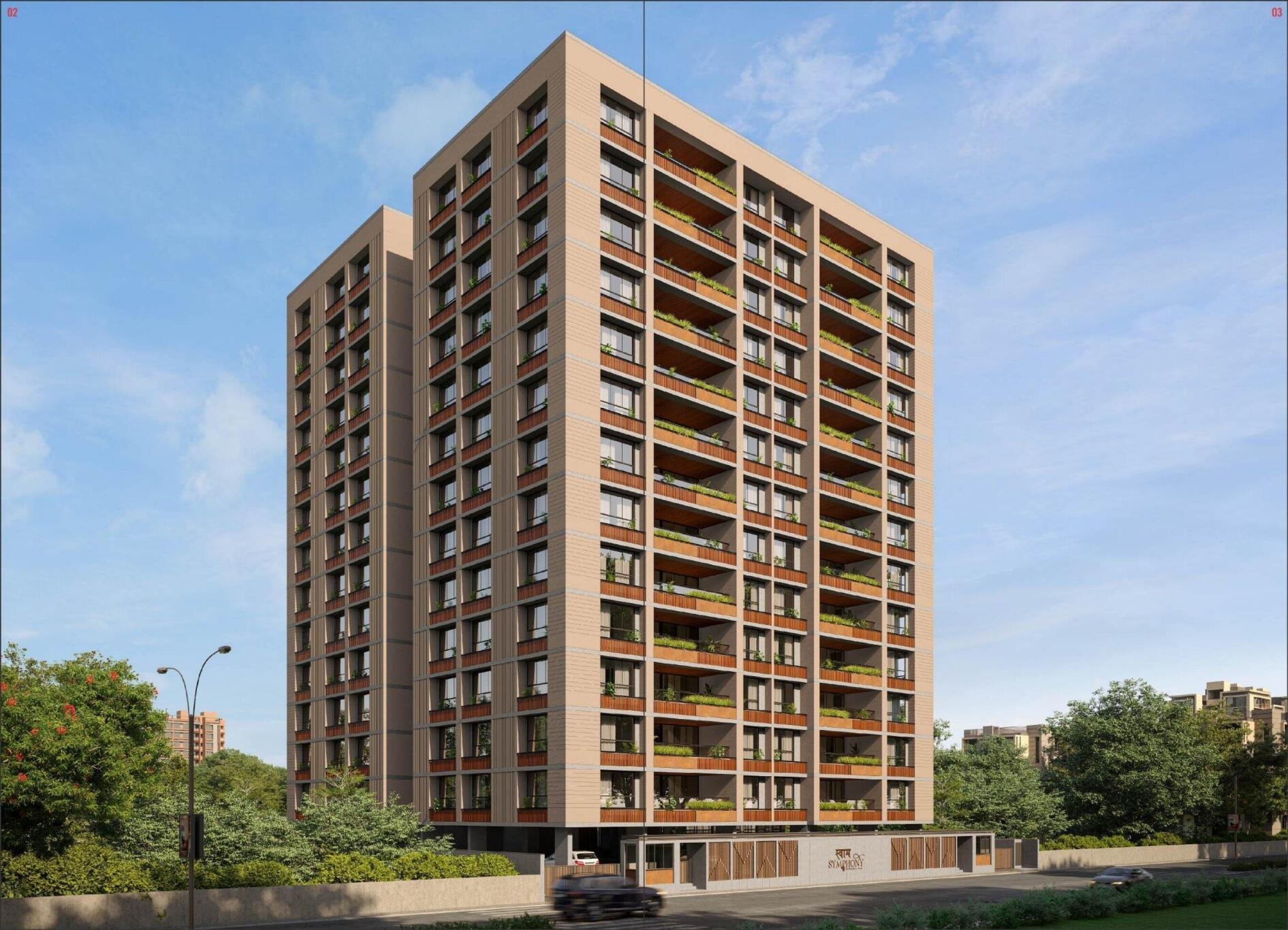 Swam Symphony - 3 BHK apartment for buy-new in Sola, Ahmedabad - main view