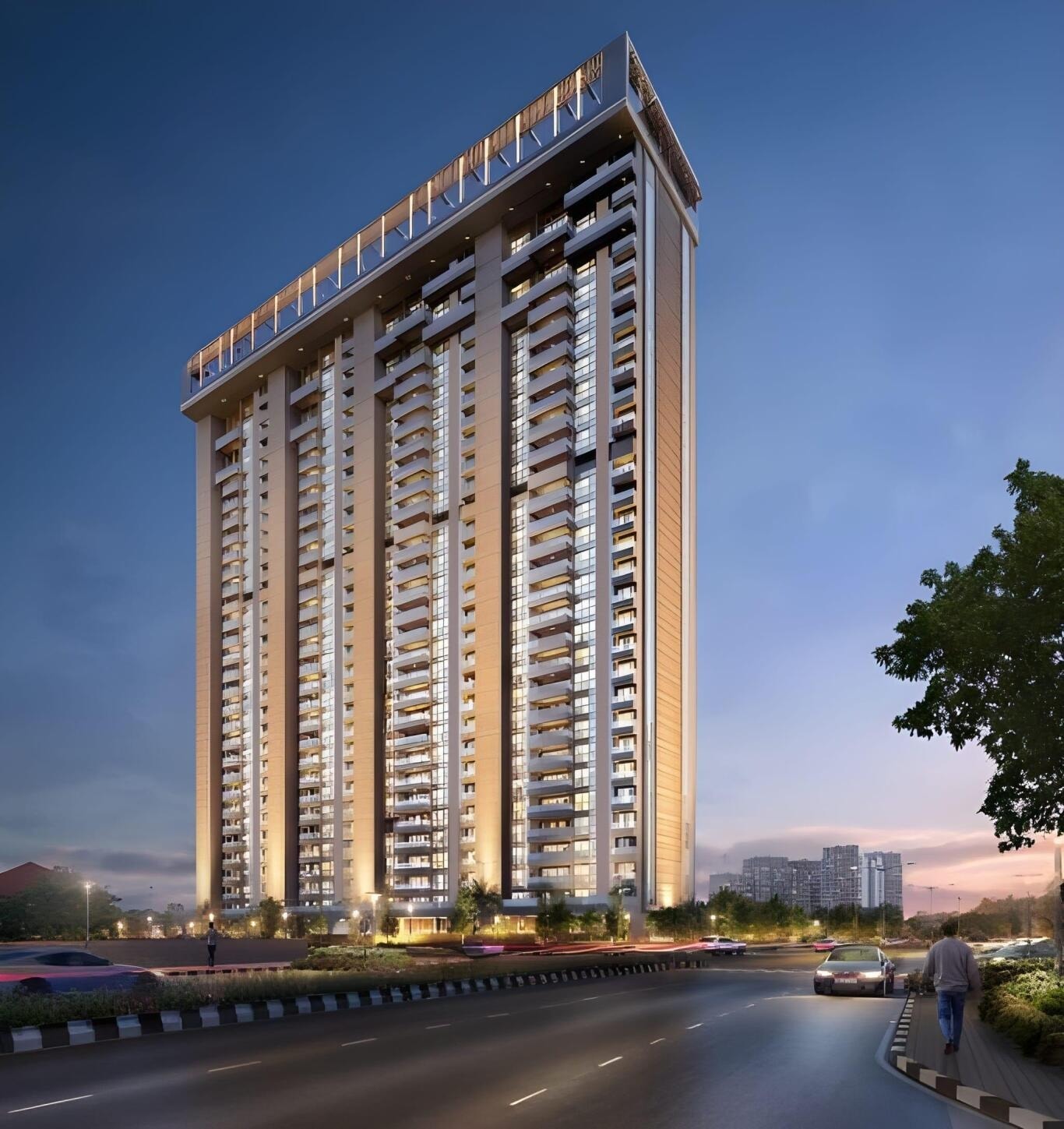Adani Belrosa - 4 BHK apartment for buy-new in Vaishnodevi Circle, Ahmedabad - main view