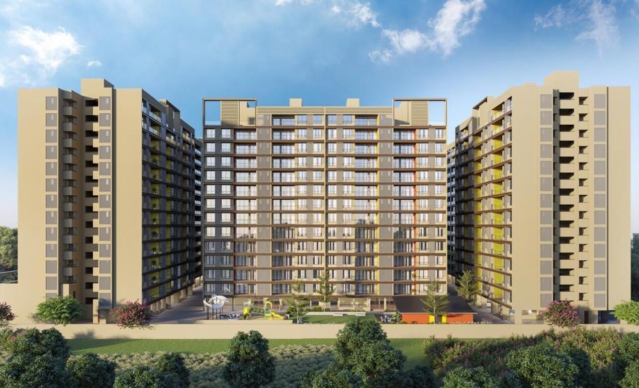 Madhav Samved Opera Melody - 2 BHK apartment for buy-new in Sargasan, Gandhinagar - main view
