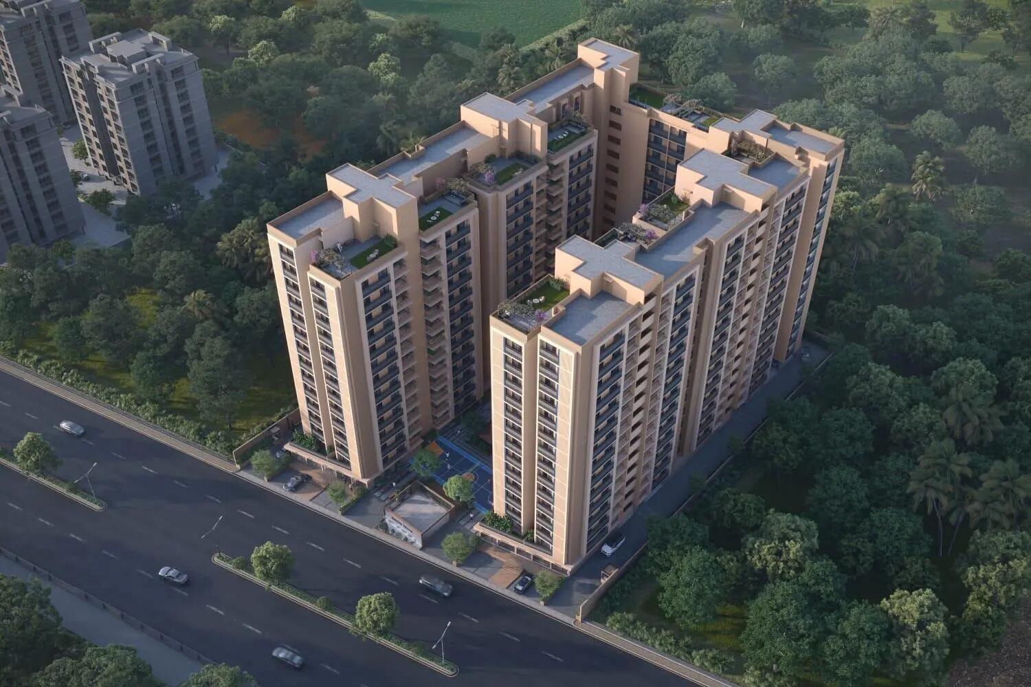 Amara - 3 BHK apartment for buy-new in Shilaj, Ahmedabad - main view