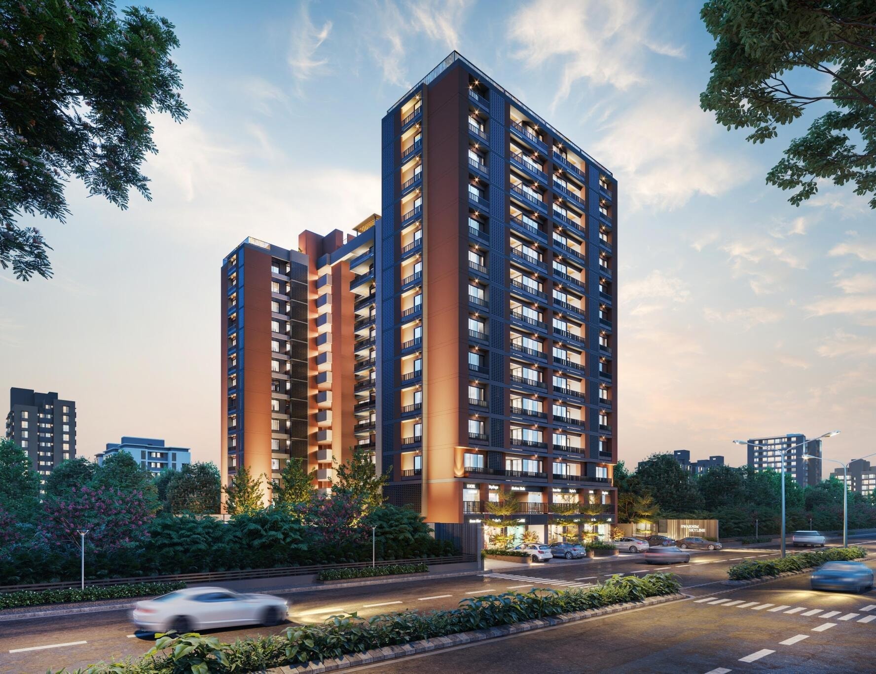 Swarnim Skyline - side view in Ahmedabad