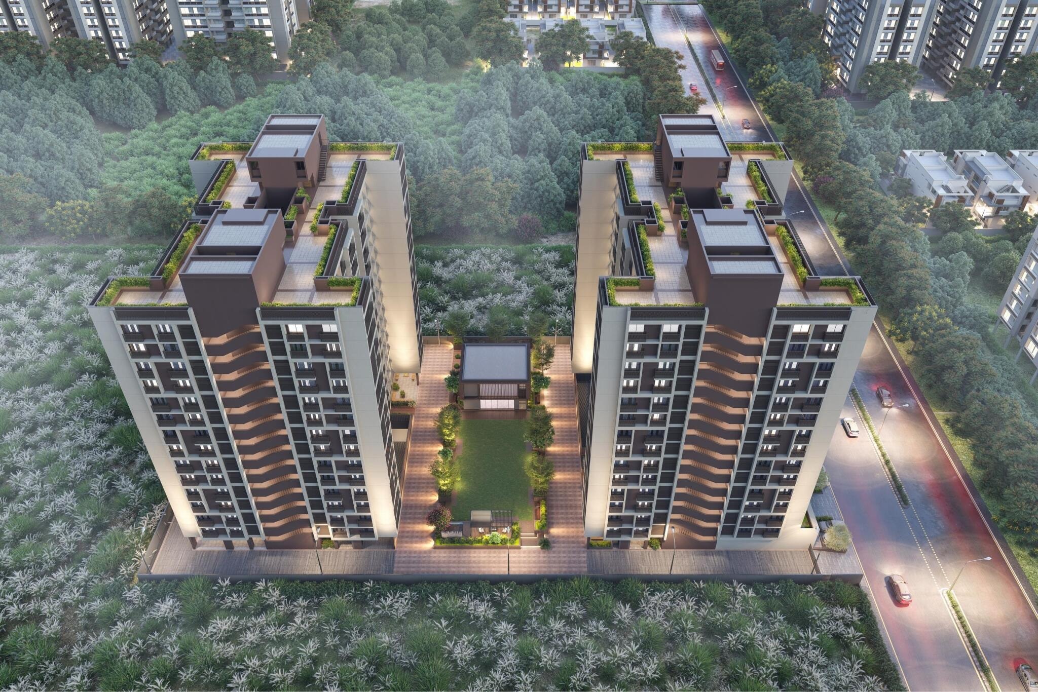 Marvella - 3 BHK apartment for buy-new in Shela, Ahmedabad - main view