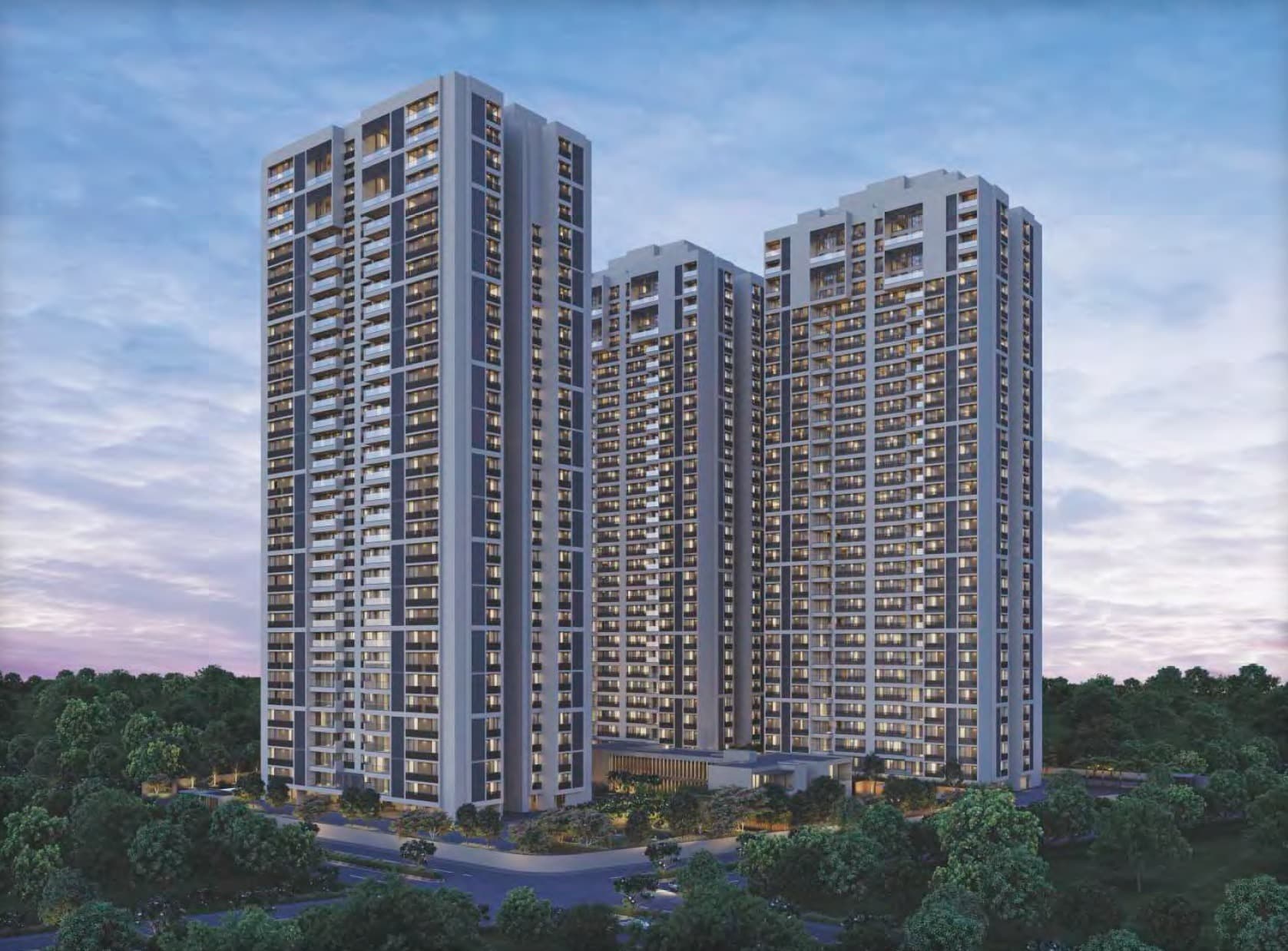 4 BHK Apartment New Project in Shela, Ahmedabad - Riviera Majestica