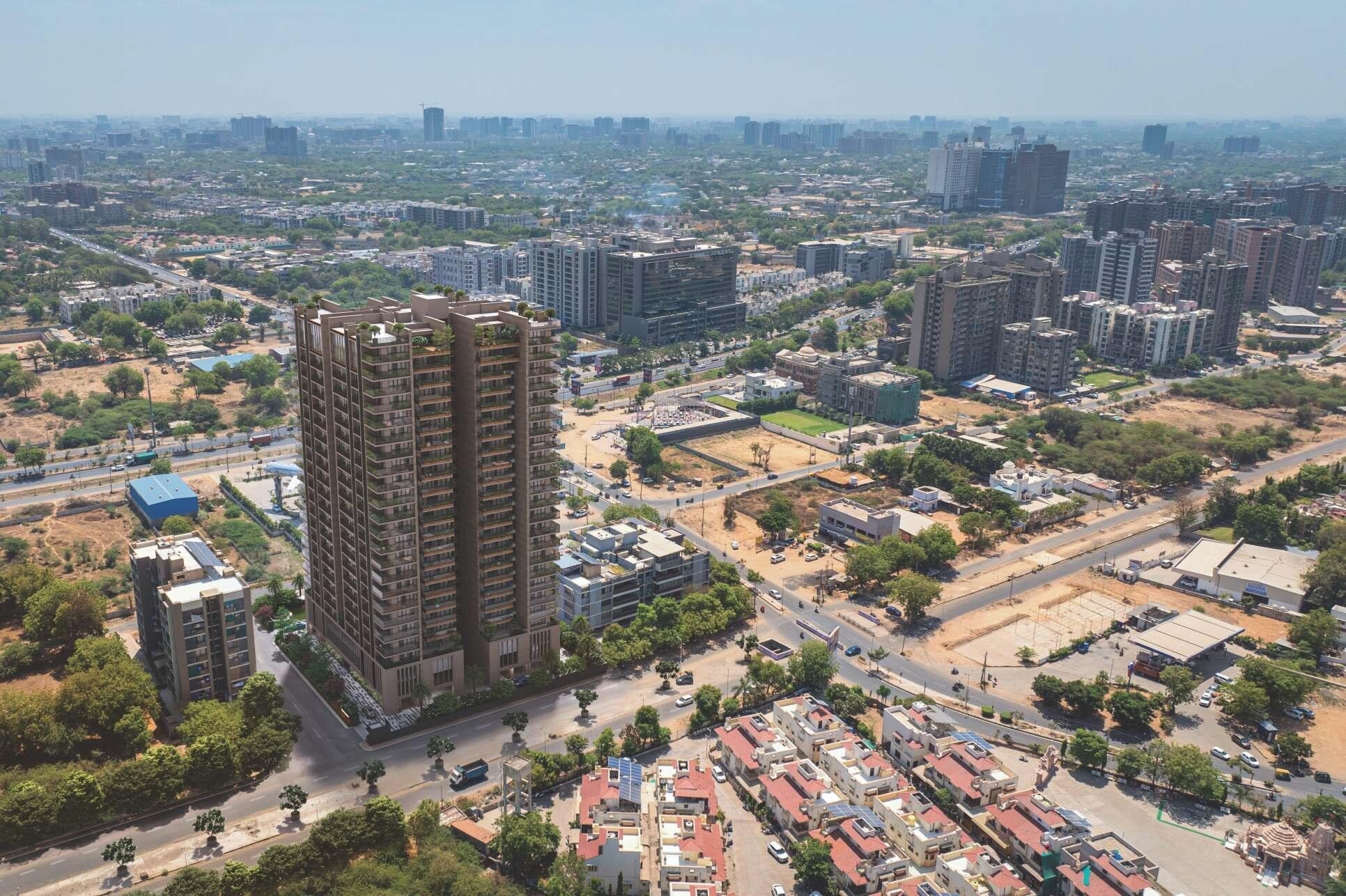 Bakeri Shyaswa Sarovar - 4 BHK apartment for buy-new in Shilaj, Ahmedabad - main view