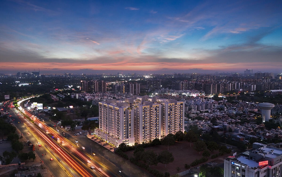 Sun Urban Park - 3 BHK apartment for buy-new in Ambli, Ahmedabad - main view
