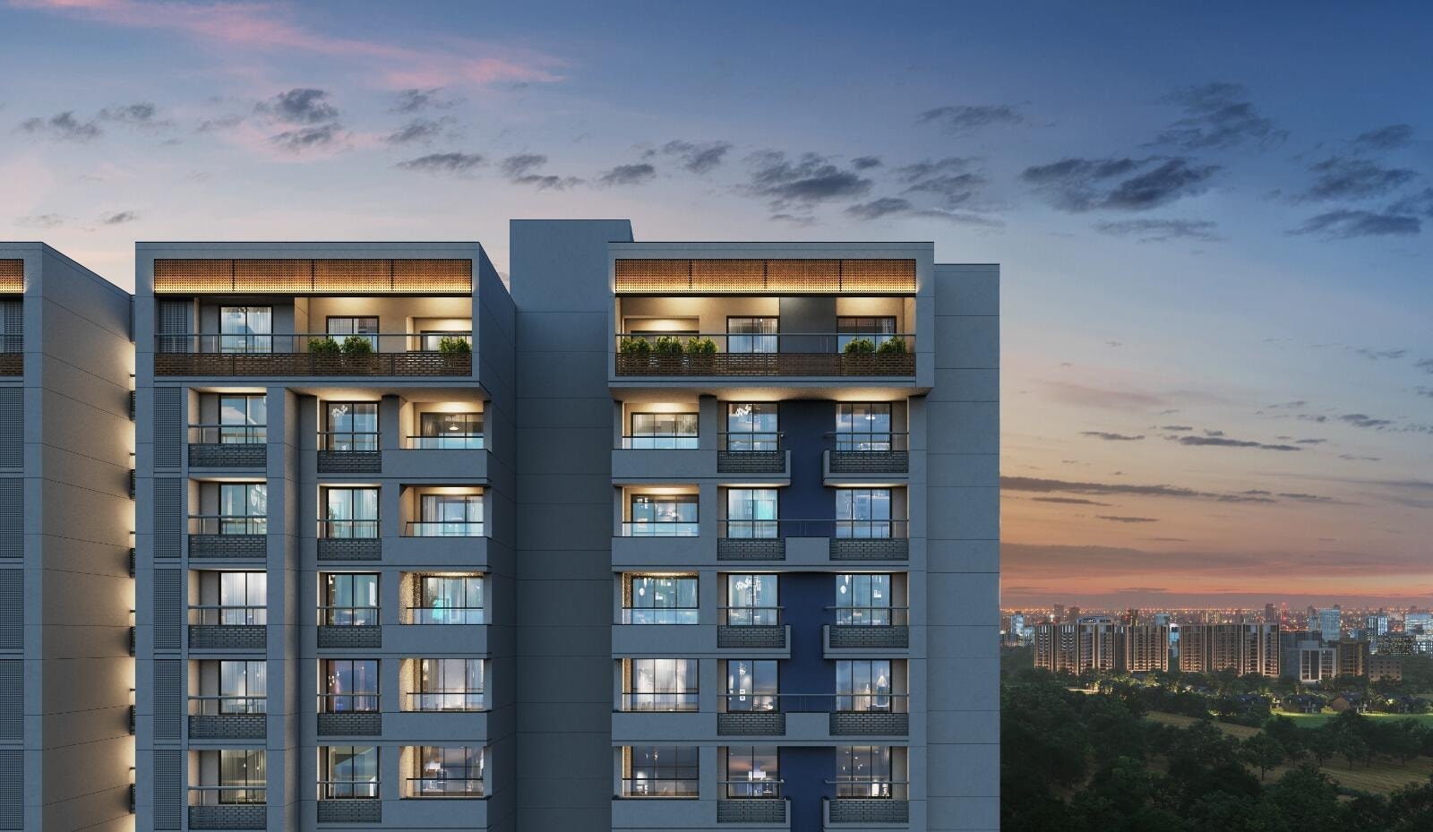 Sun Urban Park - exterior view in Ahmedabad