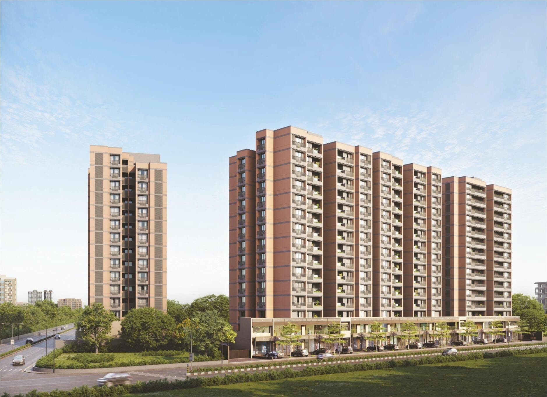 Swastik Clairmont - 3 BHK mixed-use for buy-new in South Bopal, Ahmedabad - main view