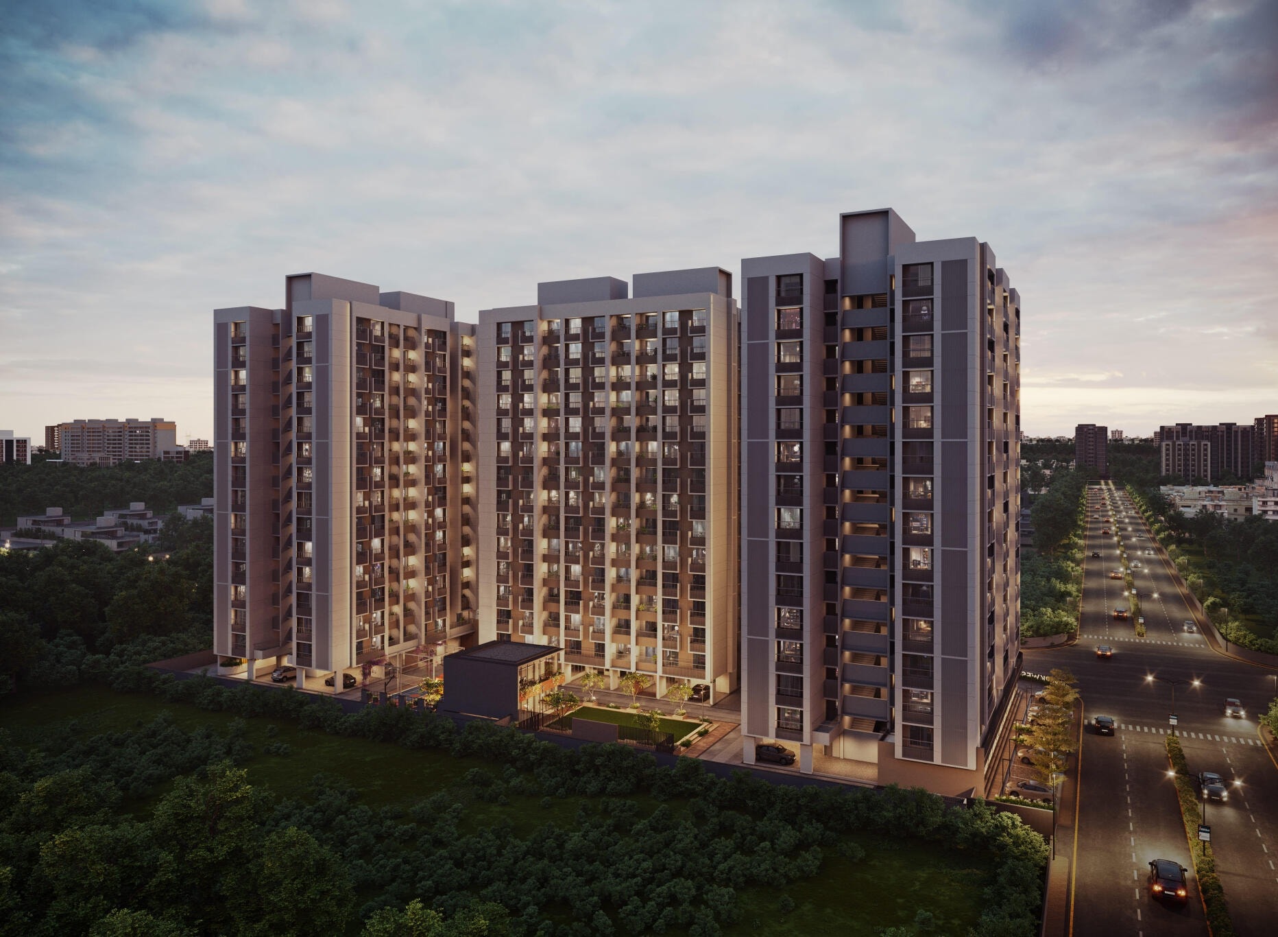 Sun Parkwest - exterior view in Ahmedabad