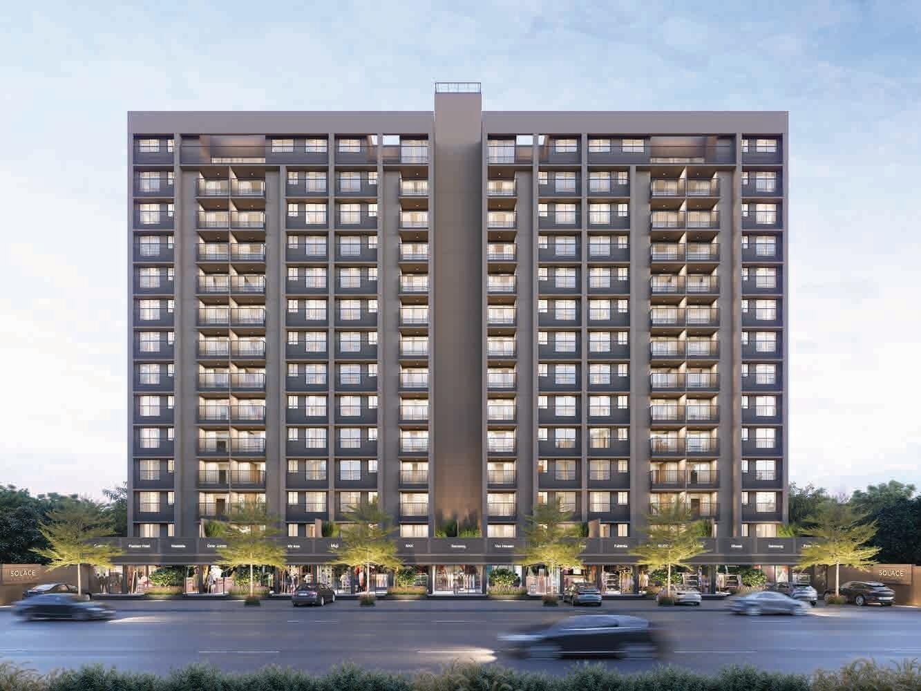 Saanvi Nirman Solace - side view in Ahmedabad