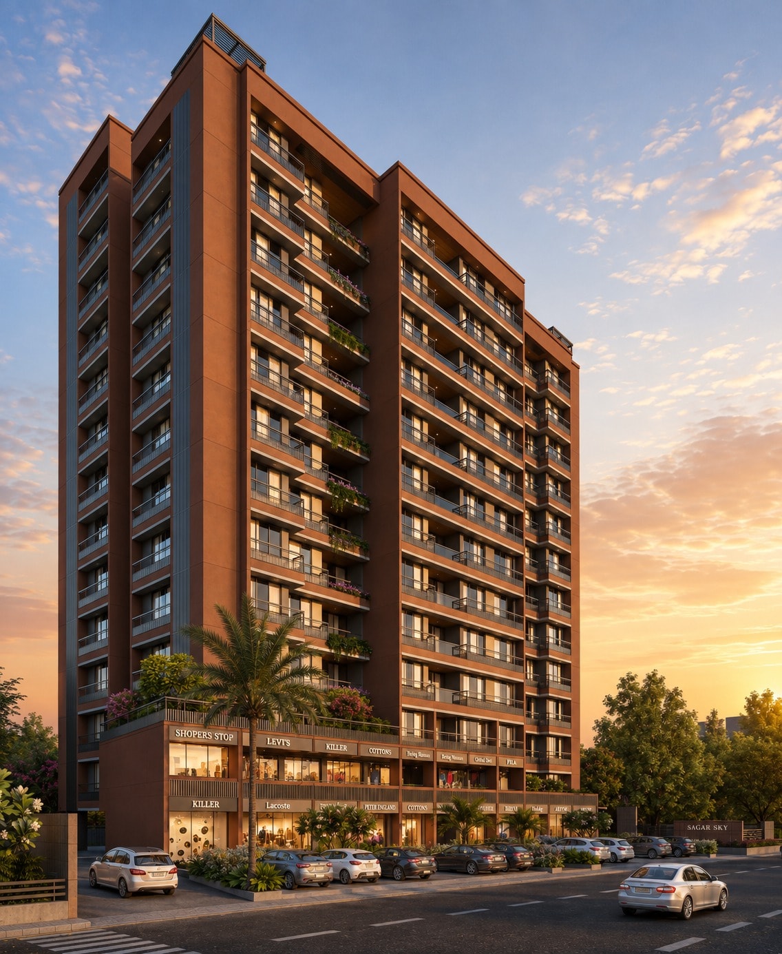 Sagar Sky - side view in Gandhinagar