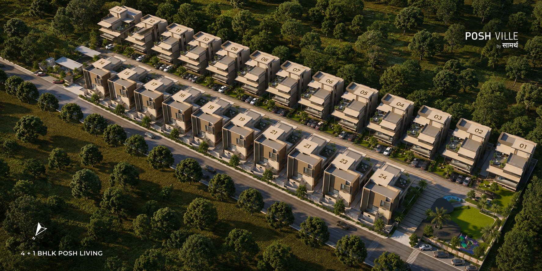 SAAMARTH POSHVILLE - exterior view in Gandhinagar
