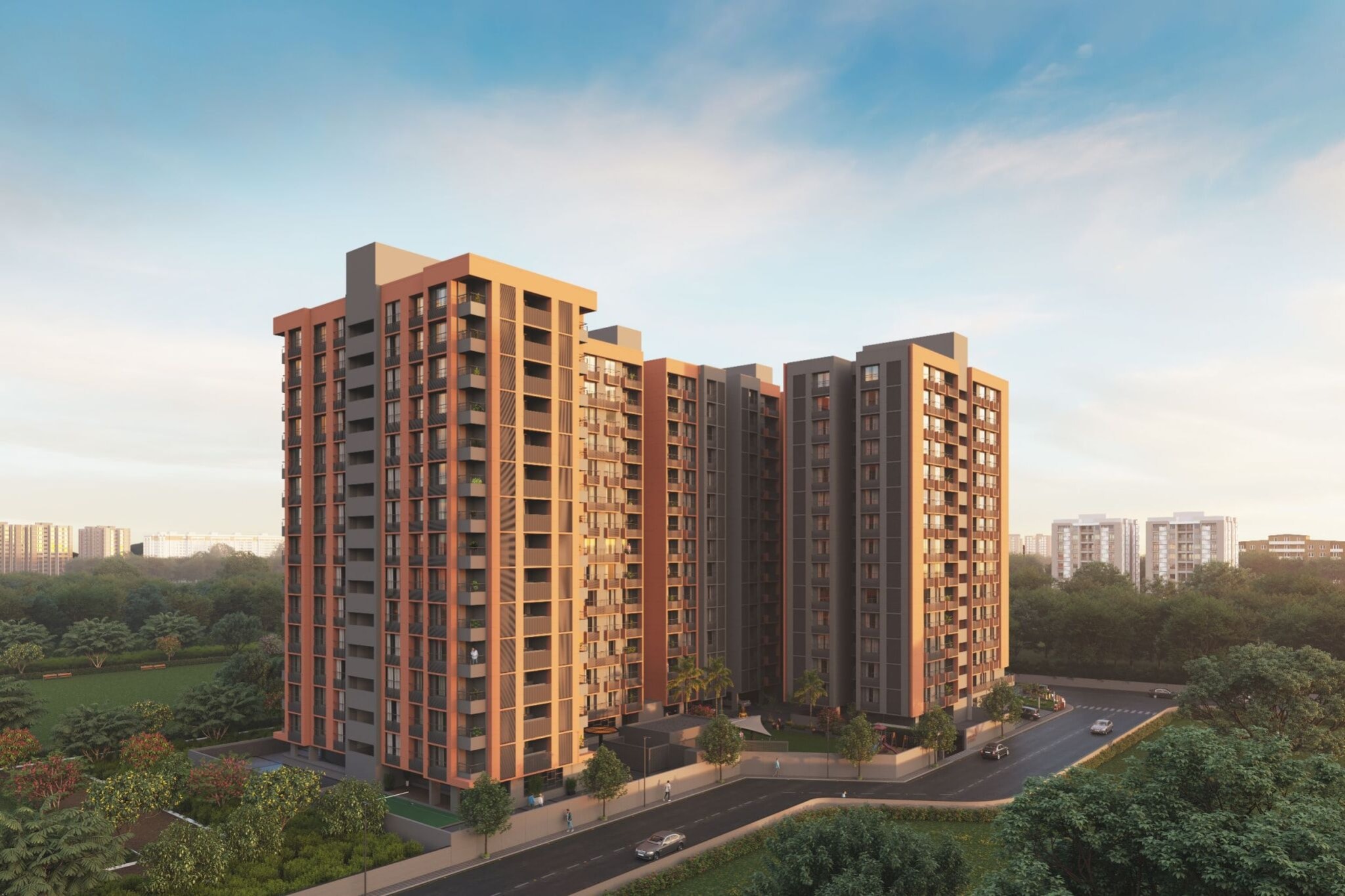 Sheladia Luxuria - 2 BHK apartment for buy-new in Shela, Ahmedabad - main view