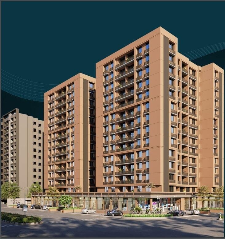 Shaligram Pride - 3 BHK apartment for buy-resale in Shela, Ahmedabad - main view