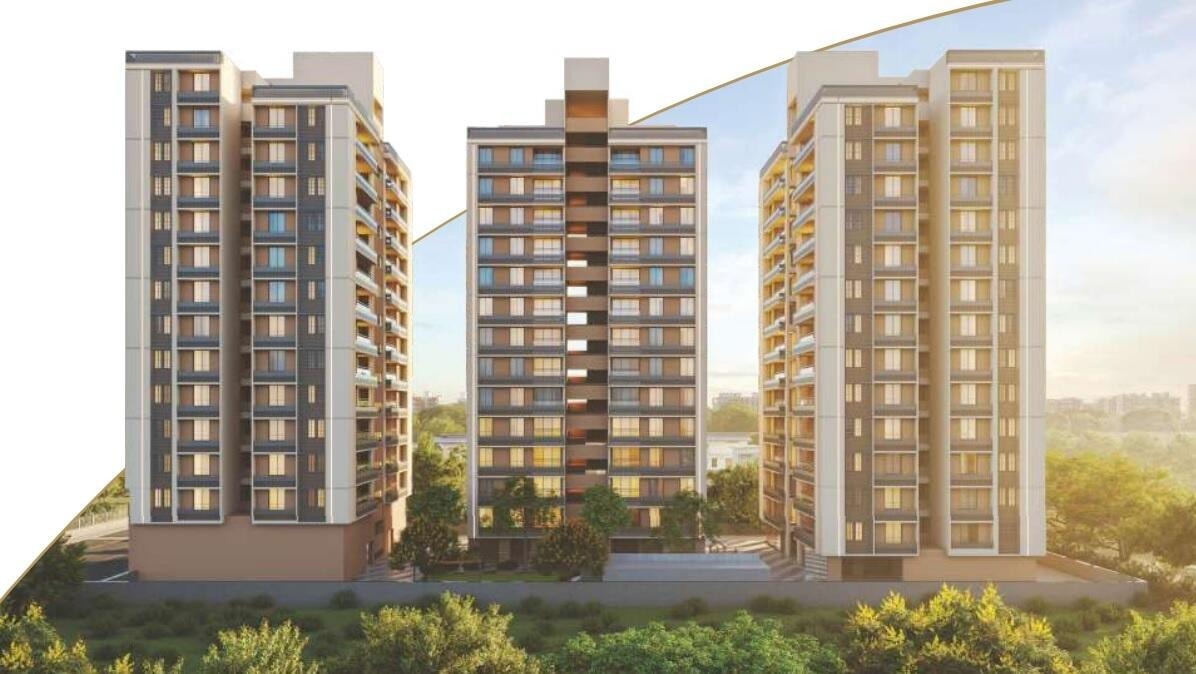 Trinity Sky - 3 BHK apartment for buy-new in South Bopal, Ahmedabad - main view
