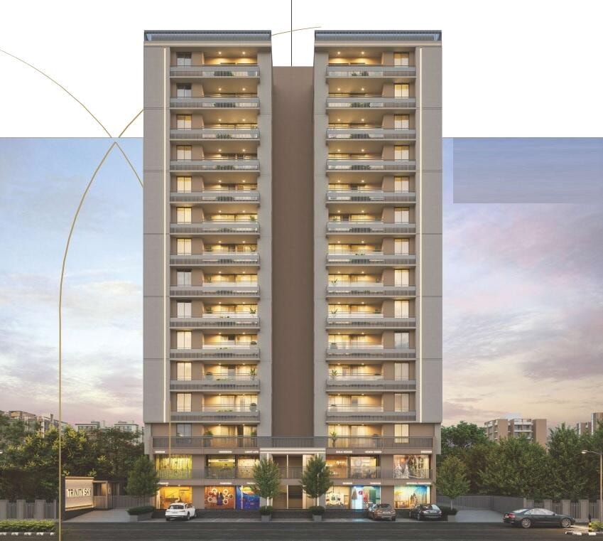 Trinity Sky - exterior view in Ahmedabad