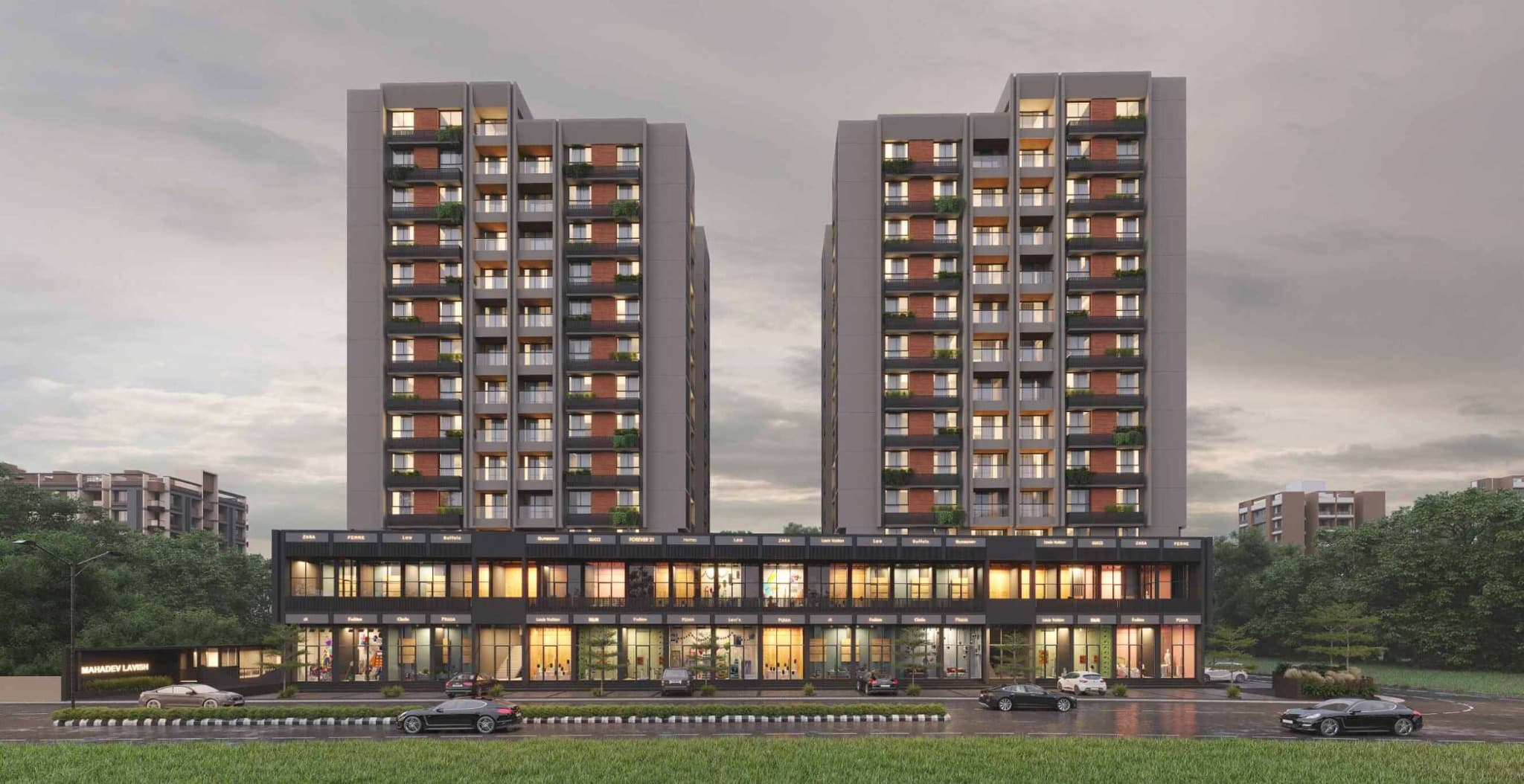 2 BHK Apartment New Project in South Bopal, Ahmedabad - Shiv Mahadev Lavish