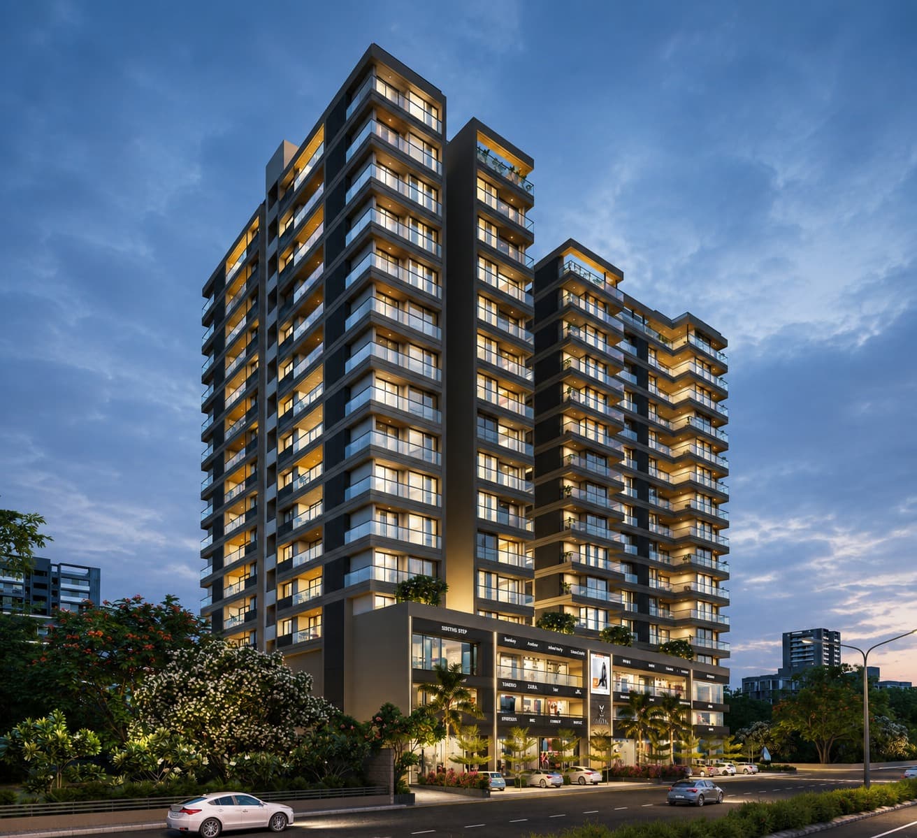 3 BHK Apartment New Project in Koba, Gandhinagar - The Overa