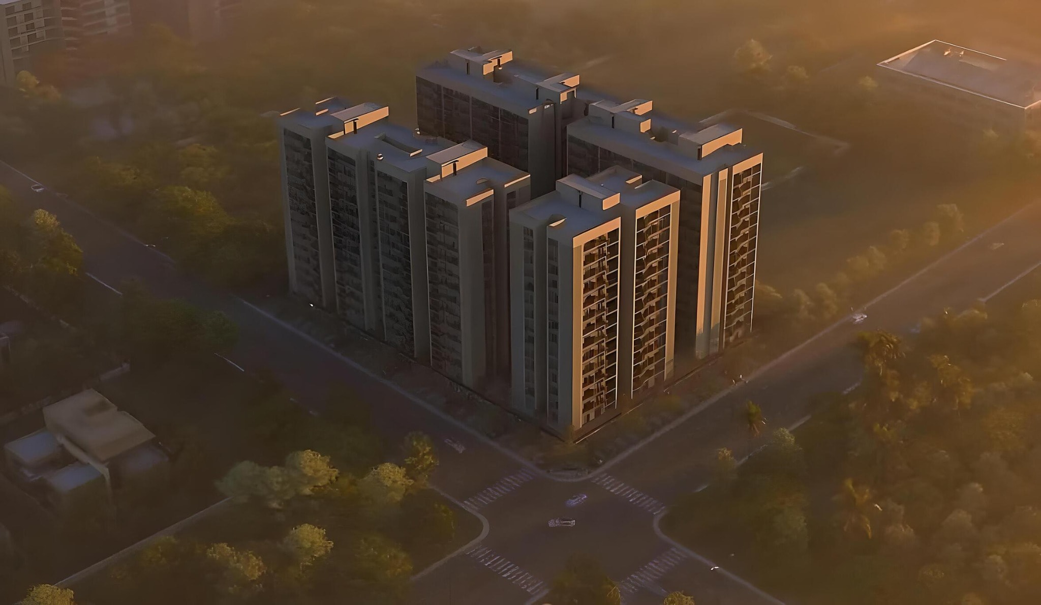 Kavisha Aer - 2 BHK apartment for buy-new in Shela, Ahmedabad - main view